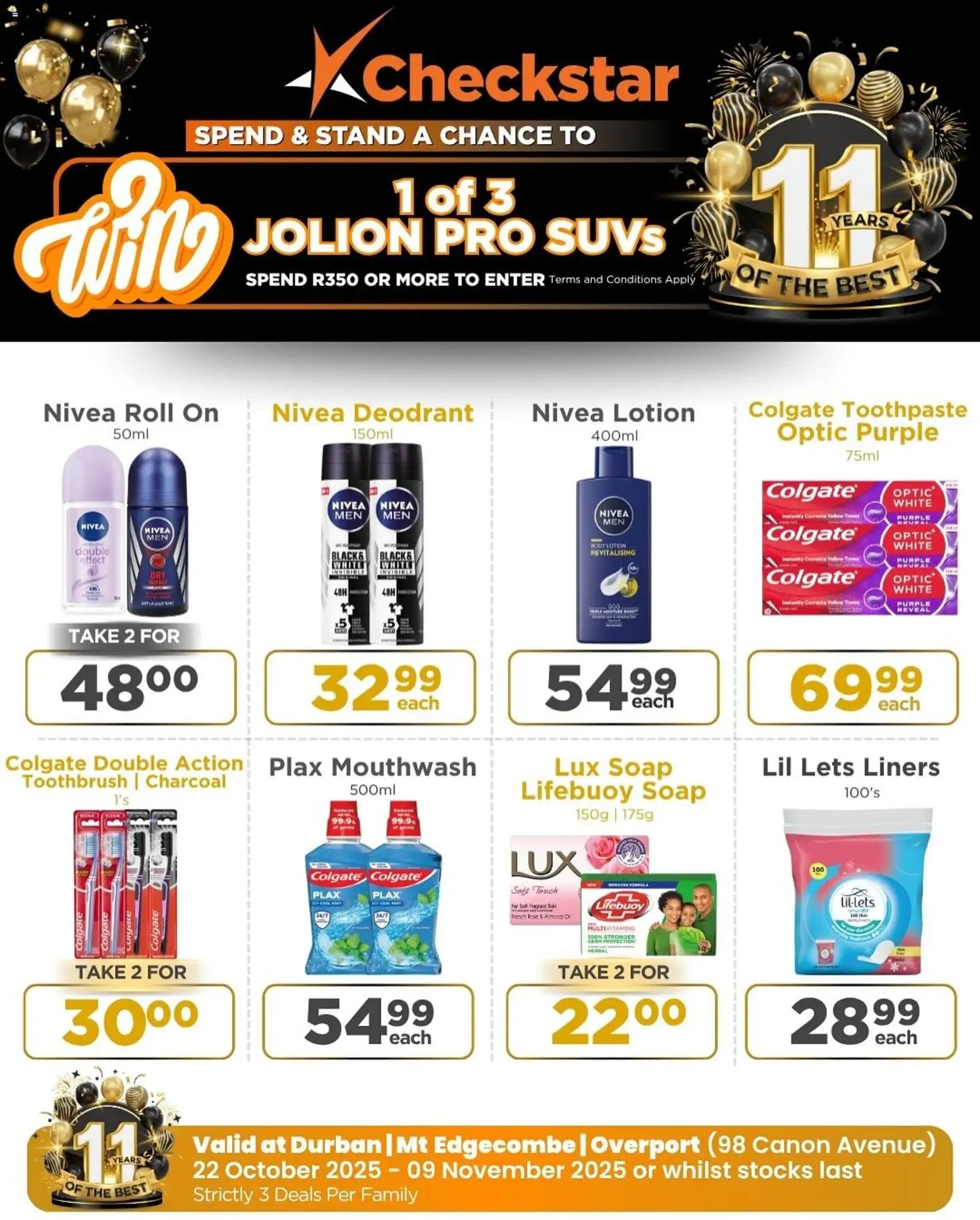 New Check Star catalogue – valid from 22.10.2025 | Page: 19 | Products: Soap, Toothpaste, Toothbrush, Lotion