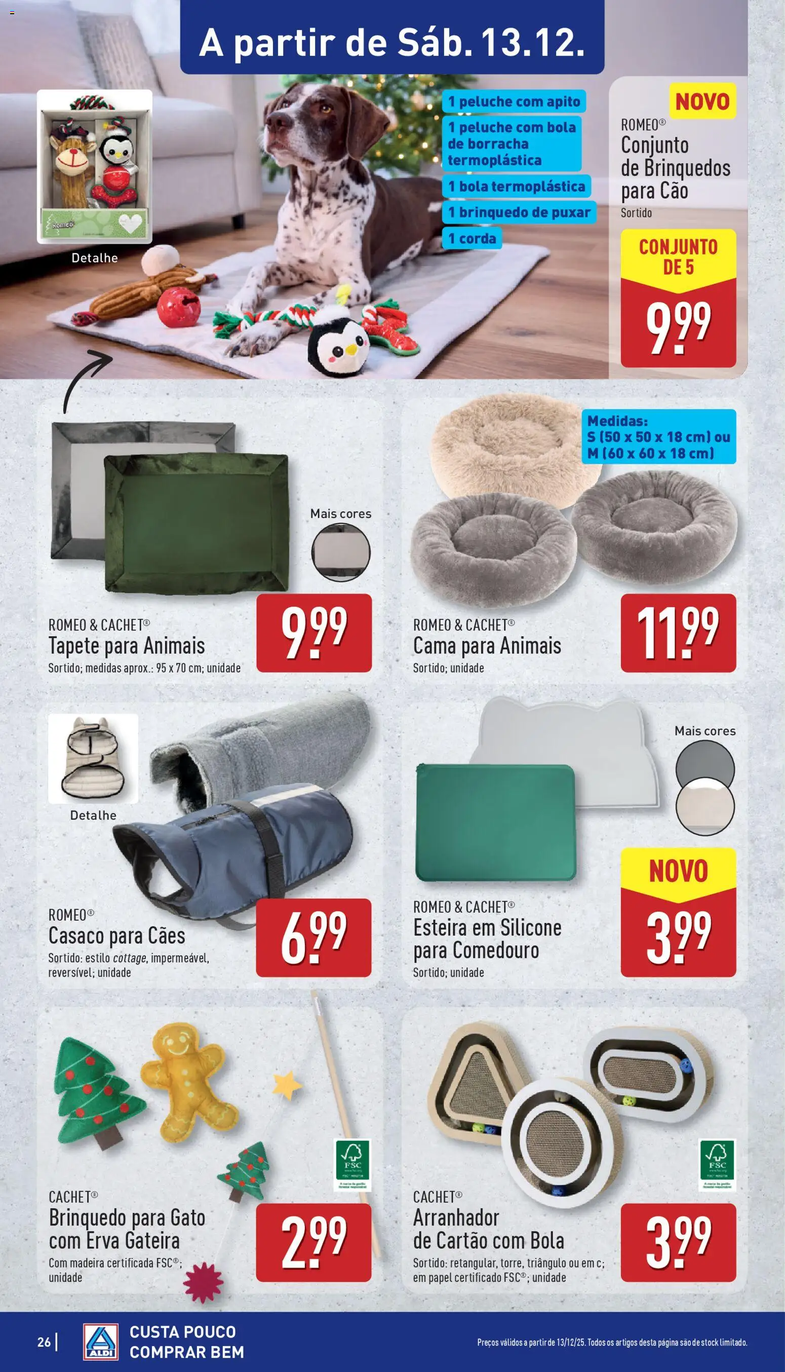 Aldi folheto │ válido de 08.12.2025 | Página: 26 | Produtos: Casaco, Corda, Cama, Tapete