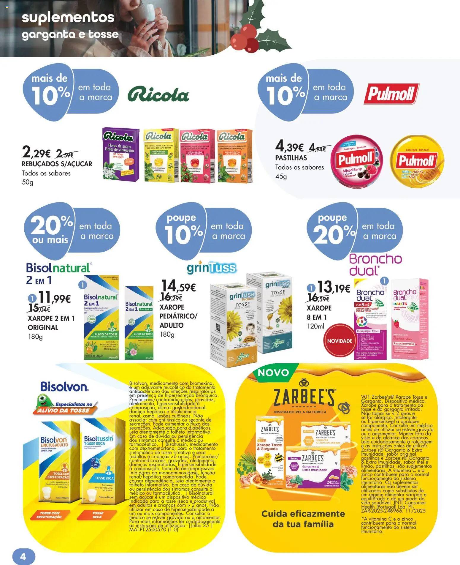 Pingo Doce Bem Estar Natal Lojas │ válido de 18.11.2025 | Página: 31 | Produtos: Açai, Rebuçados, Vitamina c, Xarope