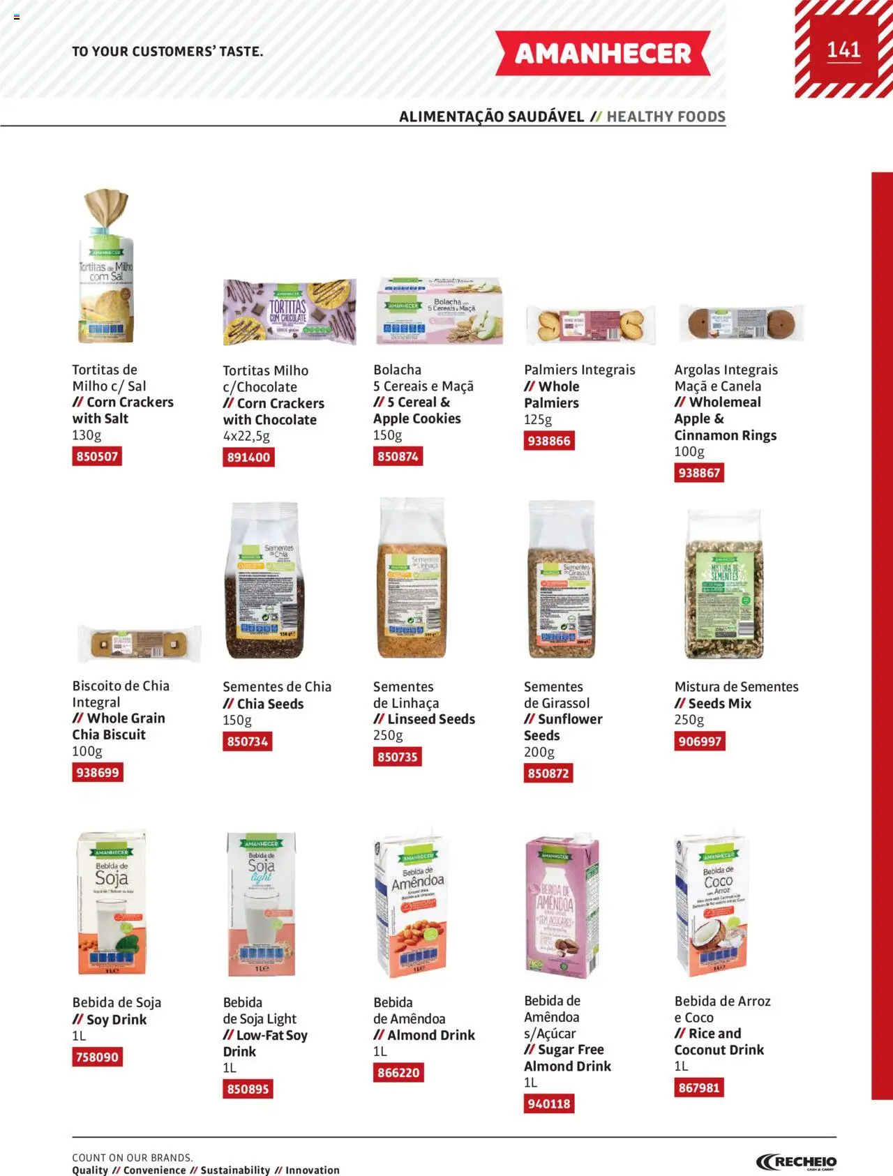 Recheio AS NOSSAS MARCAS │ válido de 19.12.2023 | Página: 141 | Produtos: Canela, Maça, Chocolate, Cereais