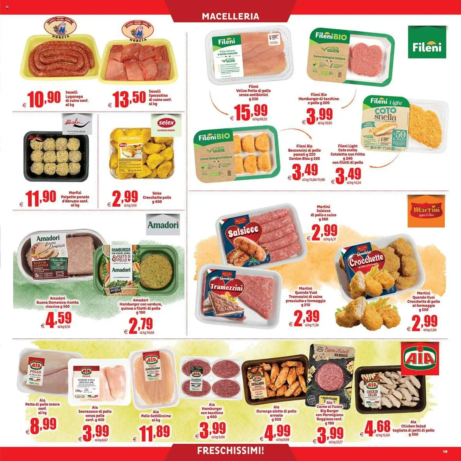 Volantino Elite Supermercati del 31.10.2025 | Pagina: 19 | Prodotti: Veline, Verdure, Formaggio, Prosciutto