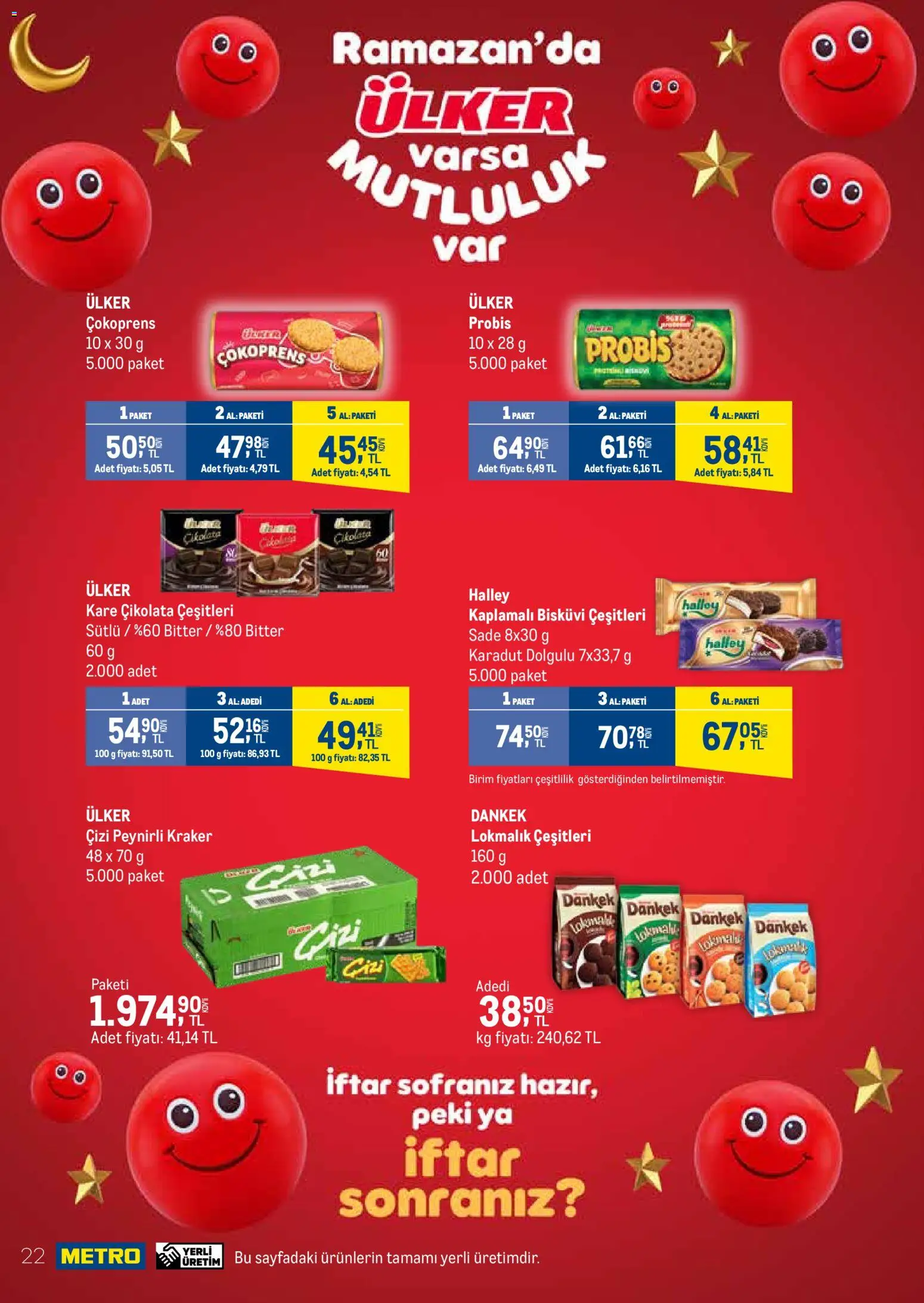 Metro - İşletmenizin Tüm İhtiyaçları - 17.03.2026 tarihinden itibaren geçerlidir | Sayfa: 22 | Ürünler: Çikolata, Bisküvi