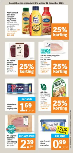 Alle Princes tonijn single-packs, Alle Princes tonijn single-packs - Voorbeeld van een folder van Albert Heijn, geldig van 08.12.2025 | Pagina: 13 | Producten: Ham, Steak, Tonijn, Festék