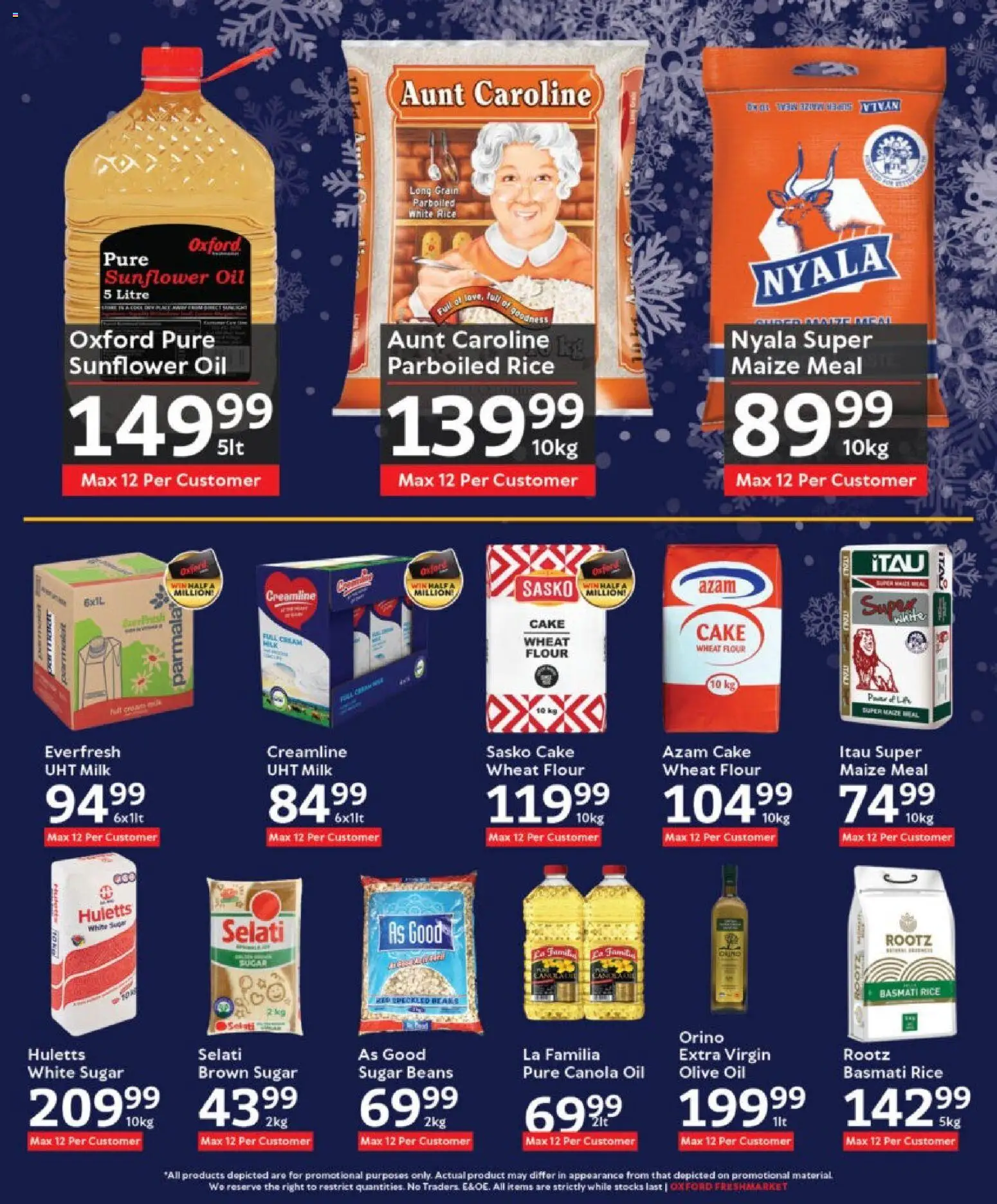 New Oxford Freshmarket catalogue – valid from 19.11.2025 | Page: 7 | Products: Cake, Milk, Oil, Sugar