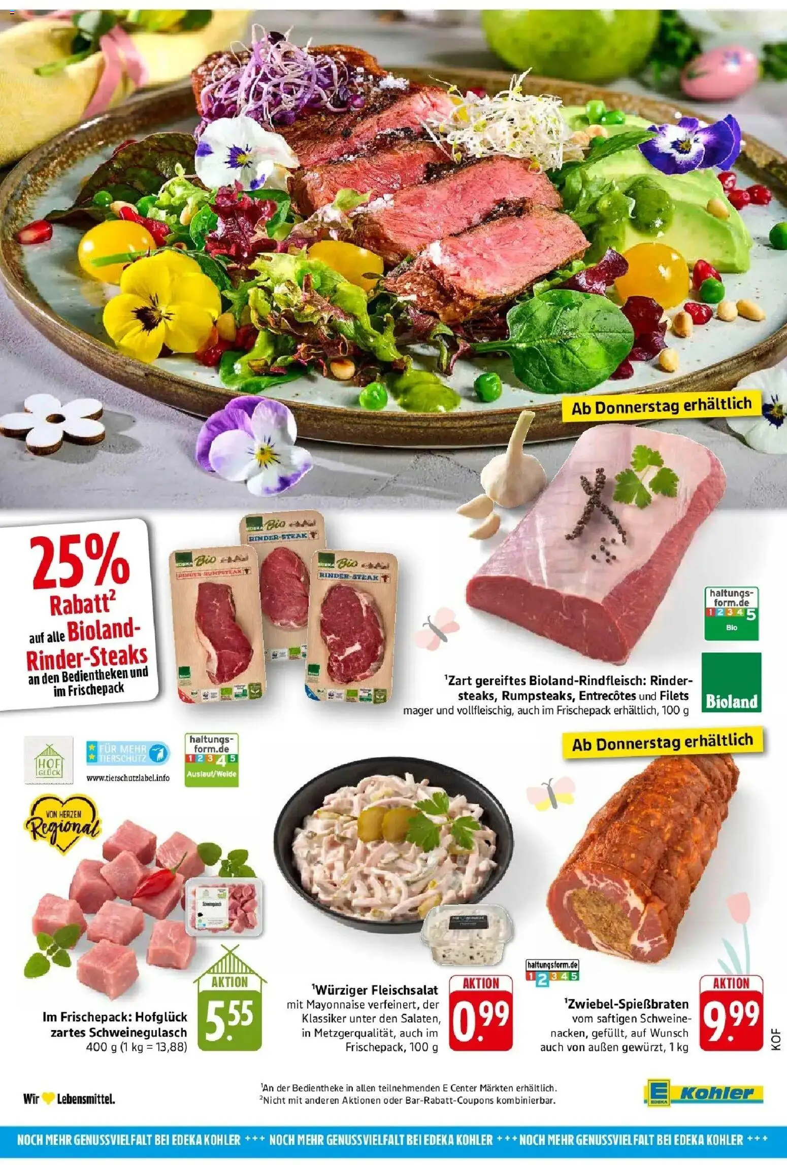 E center Prospekt Offenburg	 – gültig ab 22.03.2026 | Seite: 46 | Produkte: Schweinegulasch, Mayonnaise