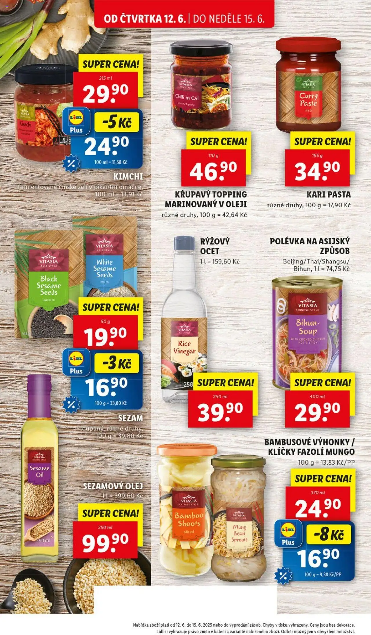 Lidl leták od 12.06.2025 | Strana: 22 | Produkty: Zelí, Kimchi, Kari pasta, Sezamový olej