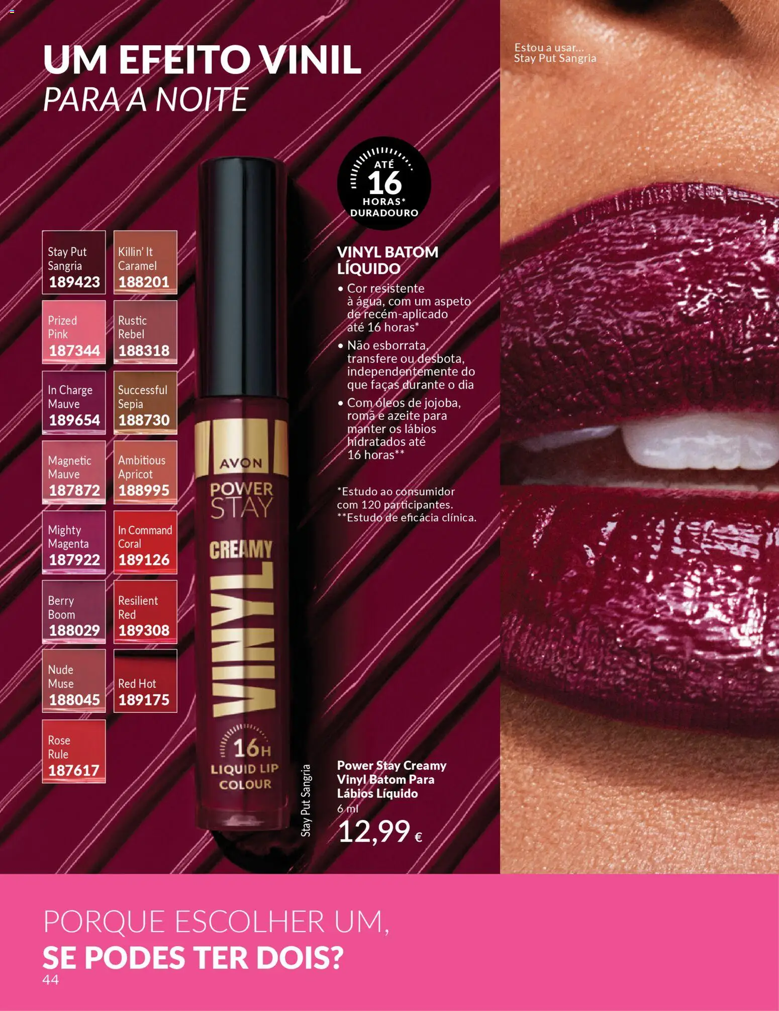 Catálogo Avon Campanha 3 │ válido de 01.03.2026 | Página: 44 | Produtos: Azeite, Batom