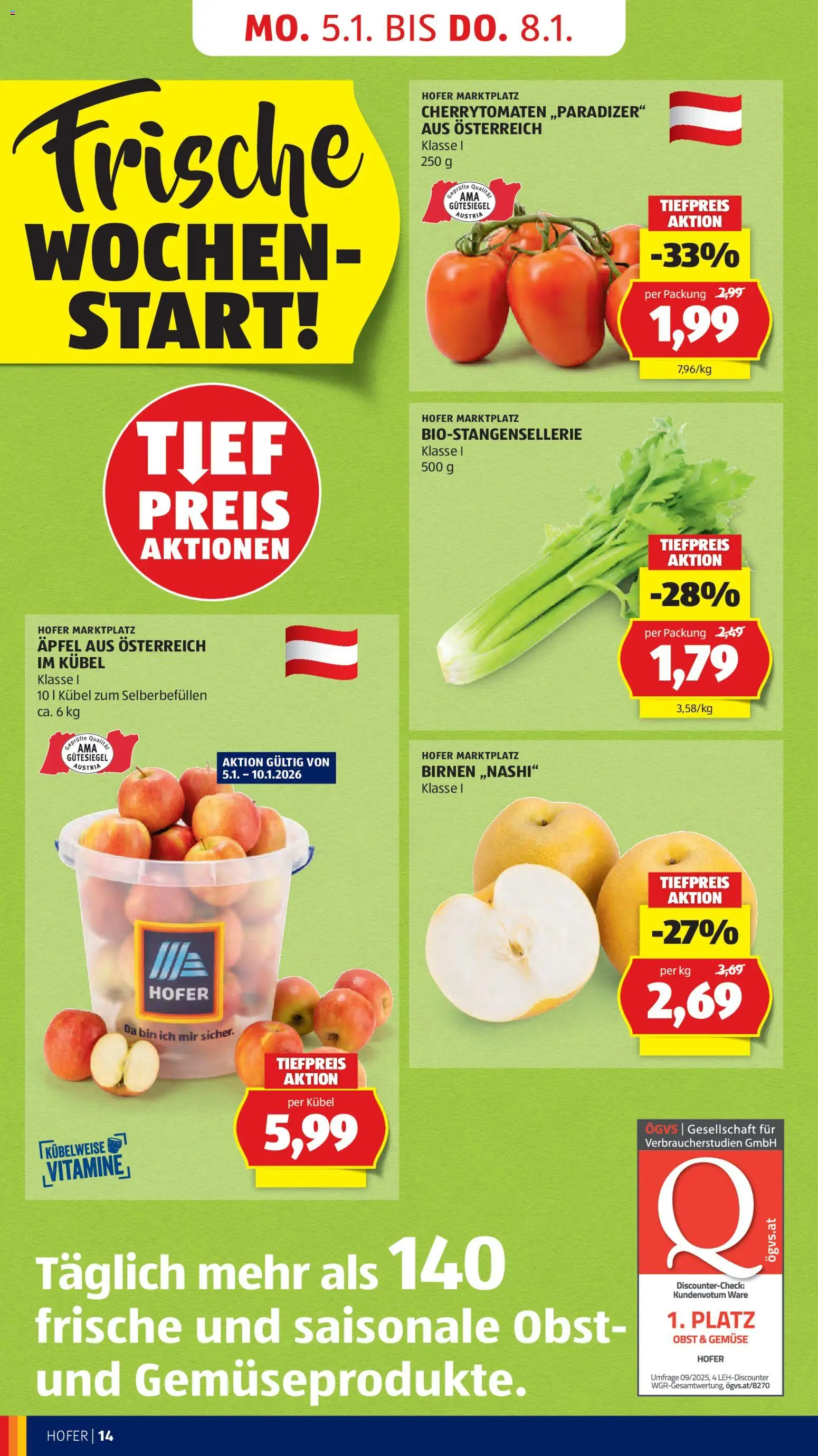 Hofer AT akciós ujság - amely érvényes a következő dátumtól: 02.01.2026 | Oldal: 16