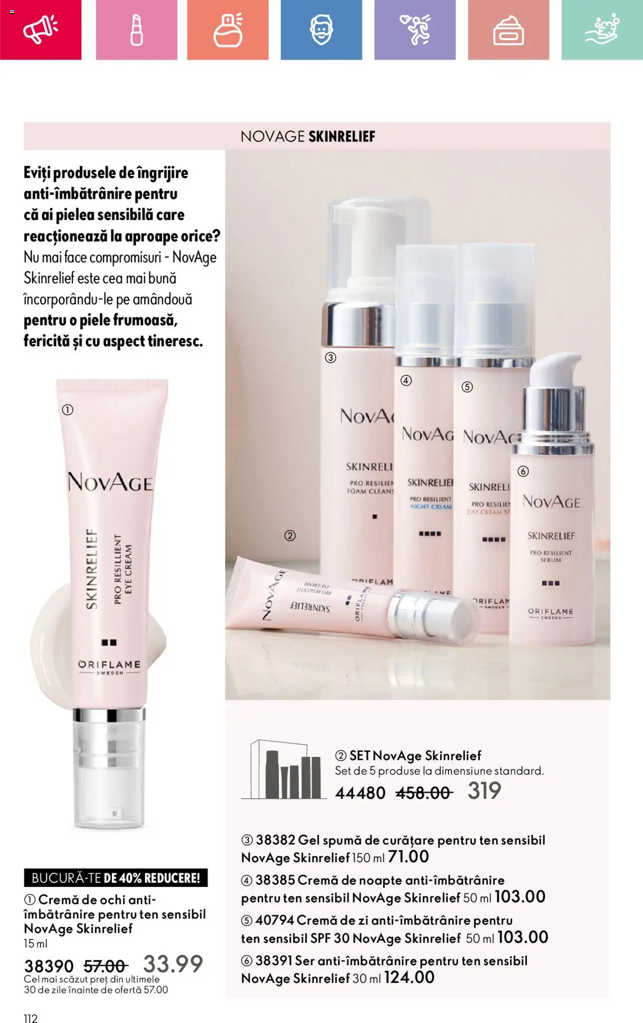 Oriflame catalog 11 2025 – valabil de la 27.07.2025 | Pagină: 112 | Produse: Serum, Cremă de zi, Cremă de noapte, Cremă