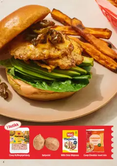 Forhåndsvisning av Coop Extra Julemagasin gyldig fra 10.11.2025 | Side: 4 | Produkter: Kylling, Majones, Kjøttdeig, Cheddar