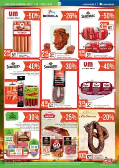 ČIA MARKET leidinys galioja nuo 18.11.2025 | Puslapis: 10 | Prekių: Dešrelės, Viščiukų, Vištiena, Traškučiai