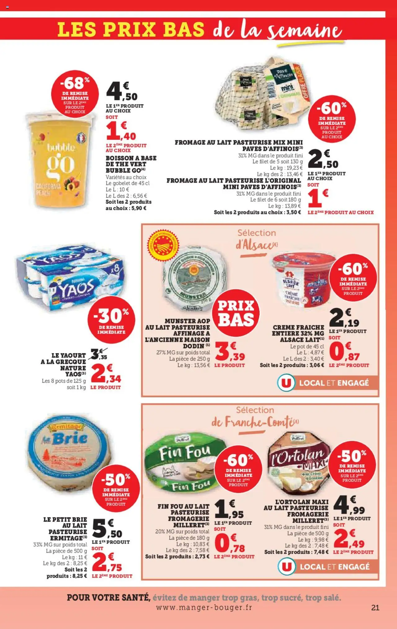  | Page: 21 | Produits: Poids, Lait, Brie, Crème