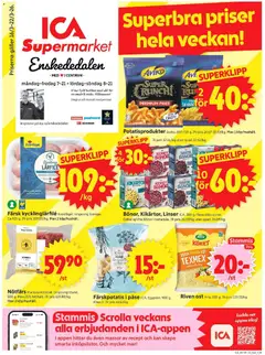 ICA Supermarket - Enskededalen - Förhandsvisning av reklamblad från butik ICA Supermarket aktuell från 16.03.2026
