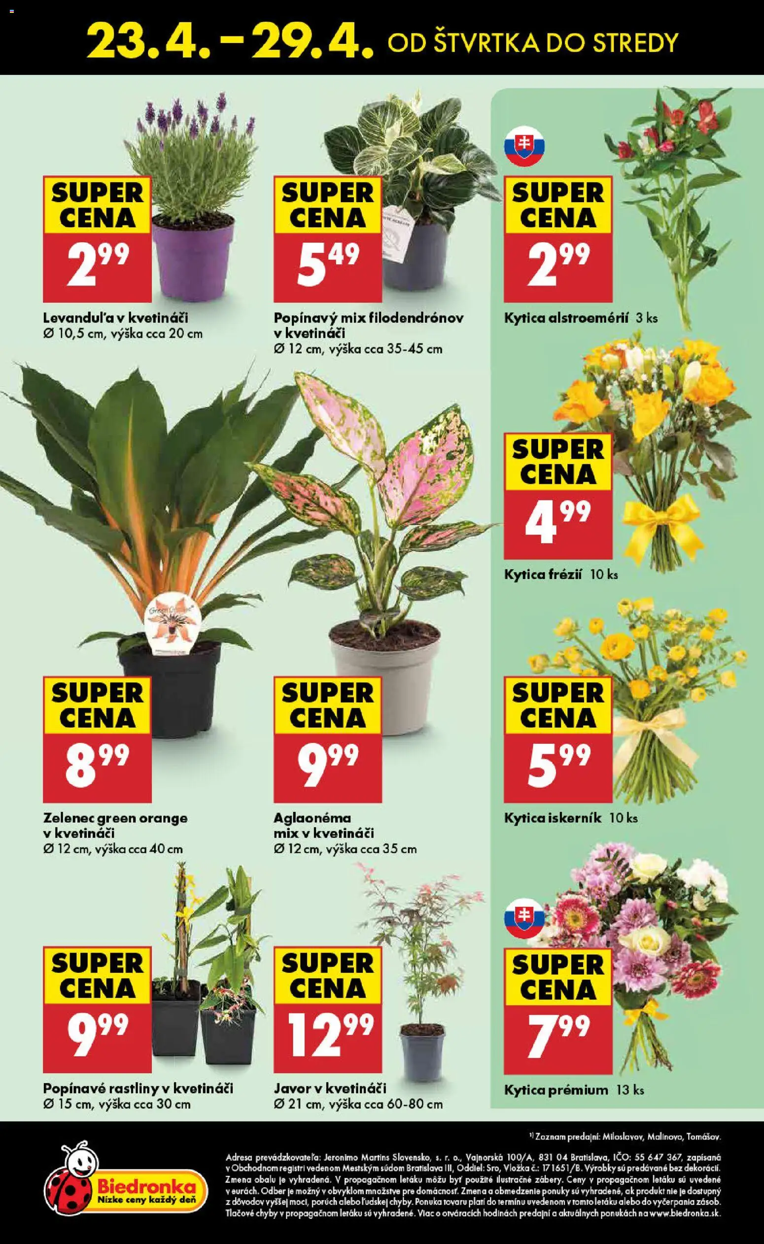 Biedronka leták od 23.04.2026 » Pozrite si limitované zľavy a ušetrite ešte dnes! | Slovensko