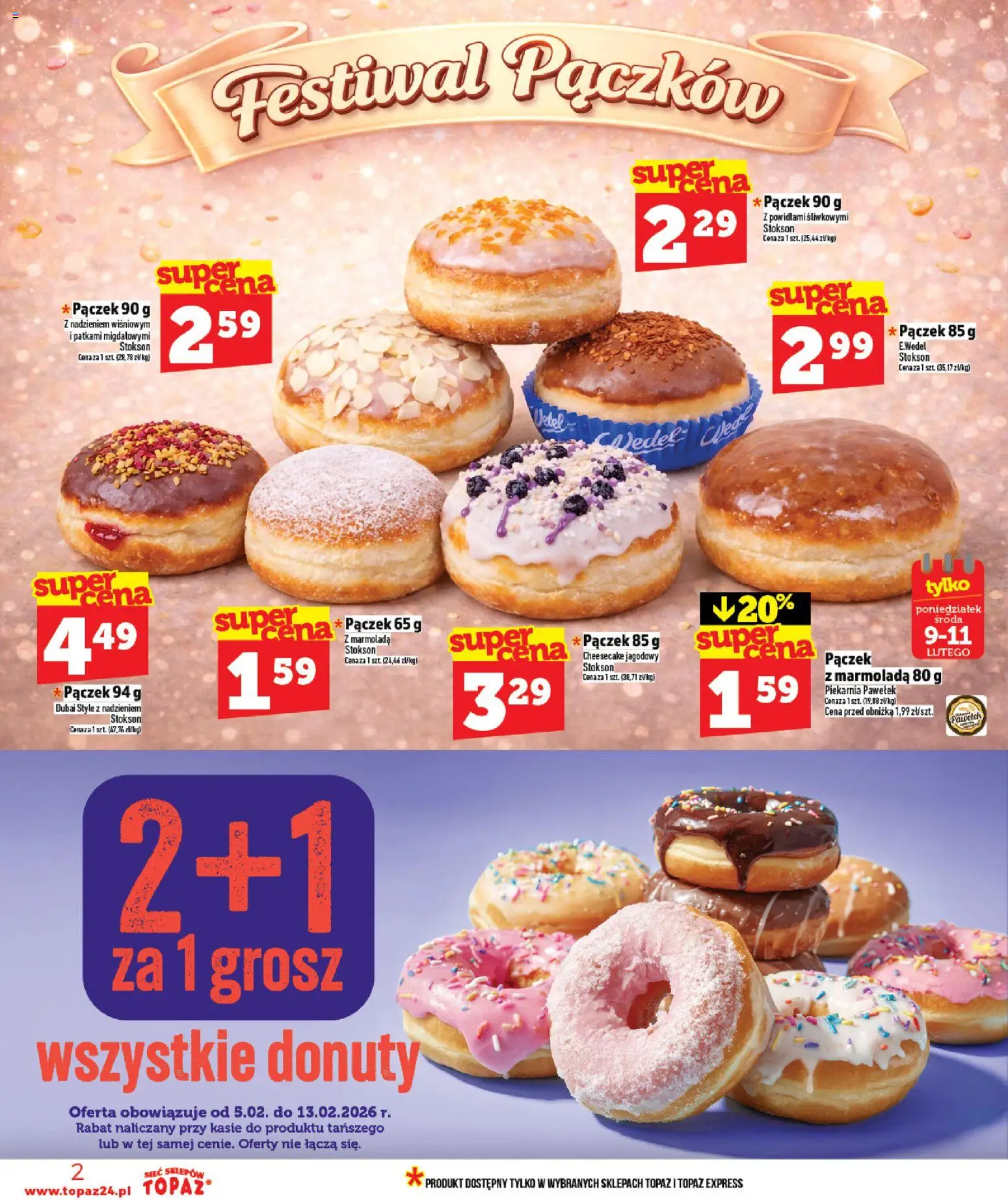 Topaz Gazetka MAZ od 05.02.2026 | Strona: 2 | Produkty: Piekarnia