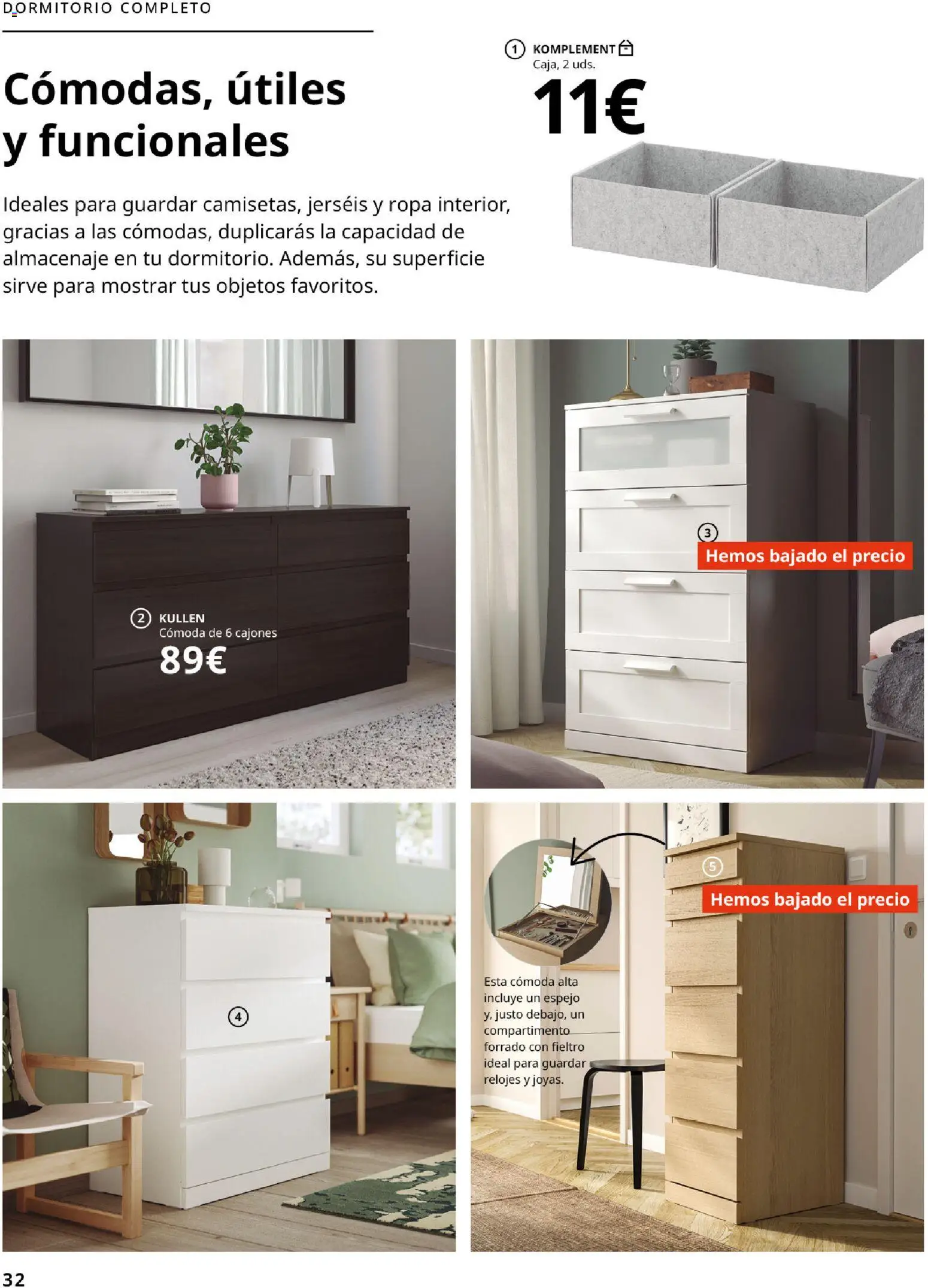 Catálogo IKEA Organización en el hogar │ válido desde el 15.01.2026 | Página: 32 | Productos: Ropa, Almacenaje, Espejo