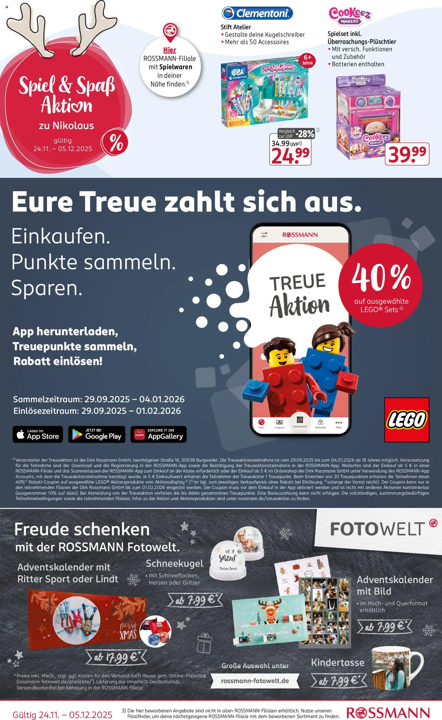 Rossmann Spielwaren – gültig ab 24.11.2025 | Seite: 12 | Produkte: Spiel, Huawei, Batterien, Ritter sport