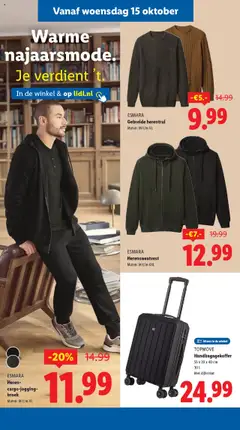 ESMARA Heren-cargo-jogging-broek, Heren-cargo-jogging-broek, maten M t/m XL - Voorbeeld van een folder van Lidl, geldig van 13.10.2025 | Pagina: 34 | Producten: Sweatshirt, Broek, Sweater