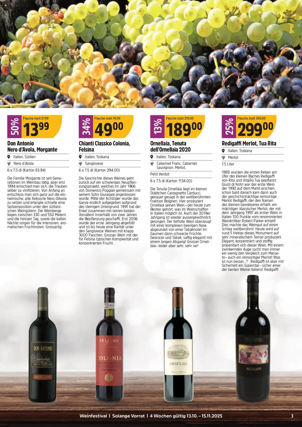 TopCC Aktionen Weinfestival – gültig ab 13.10.2025 | Seite: 3 | Produkte: Merlot, Wein, Gewürze