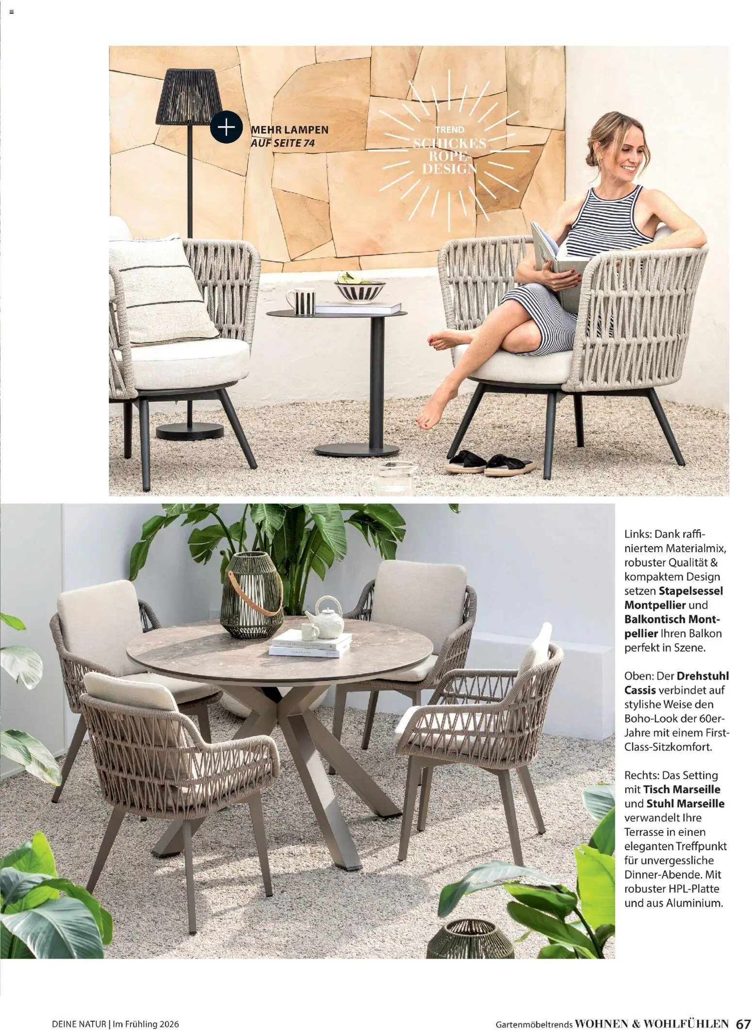 Dehner Flugblatt gültig ab 05.03.2026 | Seite: 67 | Produkte: Tisch, Stuhl