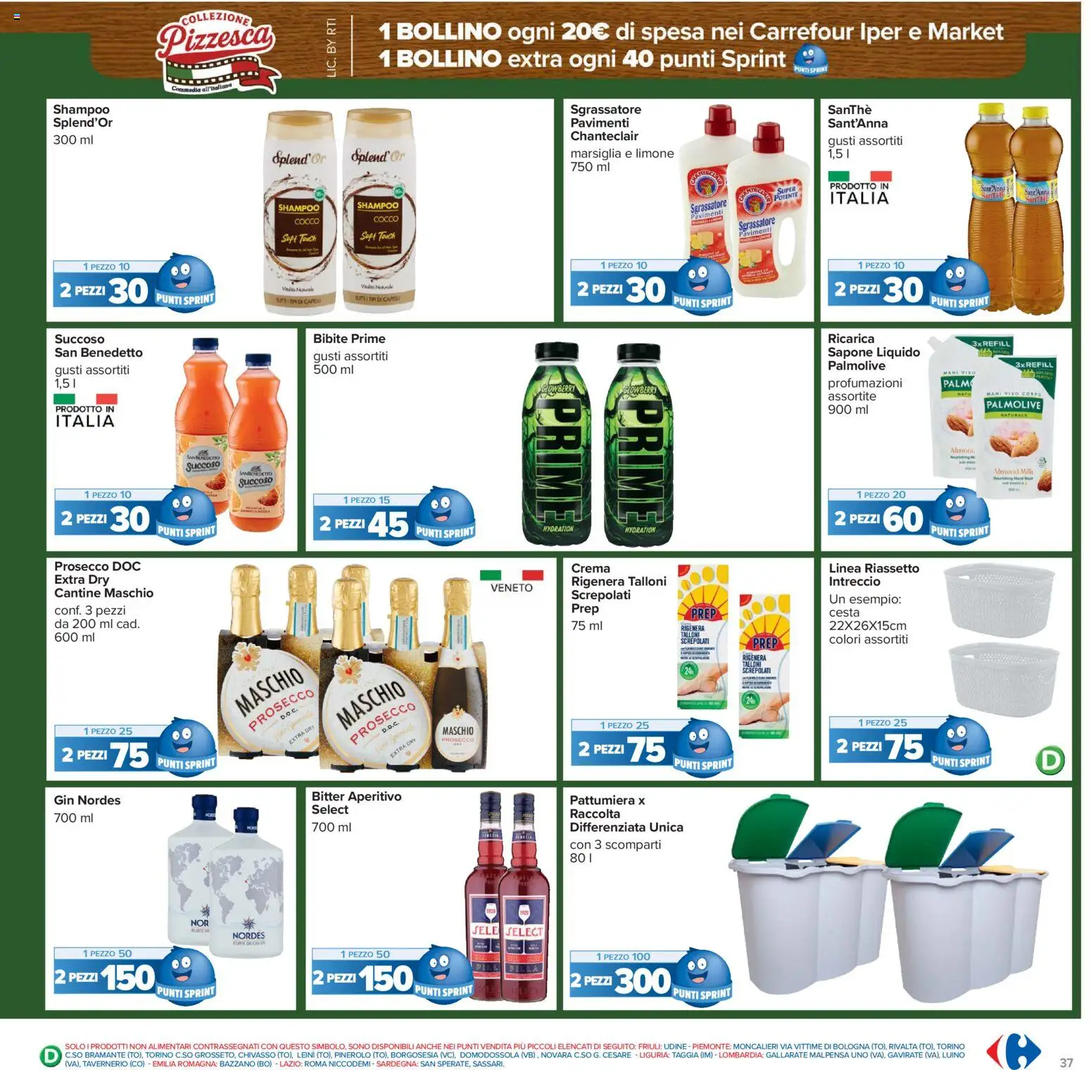 Volantino Carrefour del 02.03.2026 | Pagina: 37 | Prodotti: Crema, Prosecco, Cocco, Pattumiera