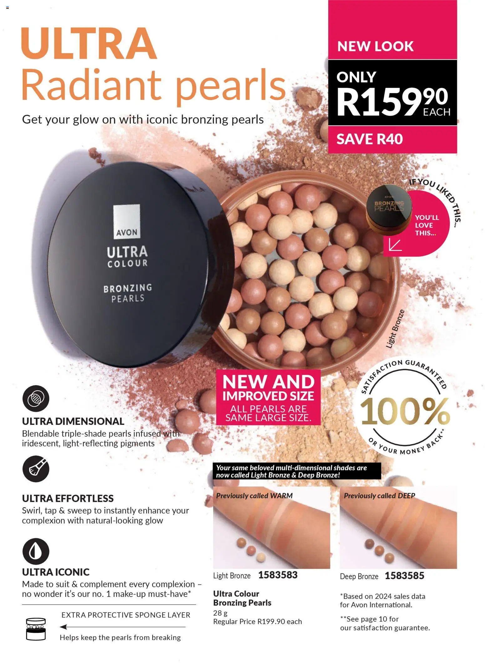 New Avon catalogue – valid from 01.03.2026 | Page: 37 | Products: Bronzing pearls, Data, Suit, Tap