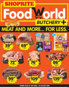 Preview of Shoprite specials valid from 21.07.2025