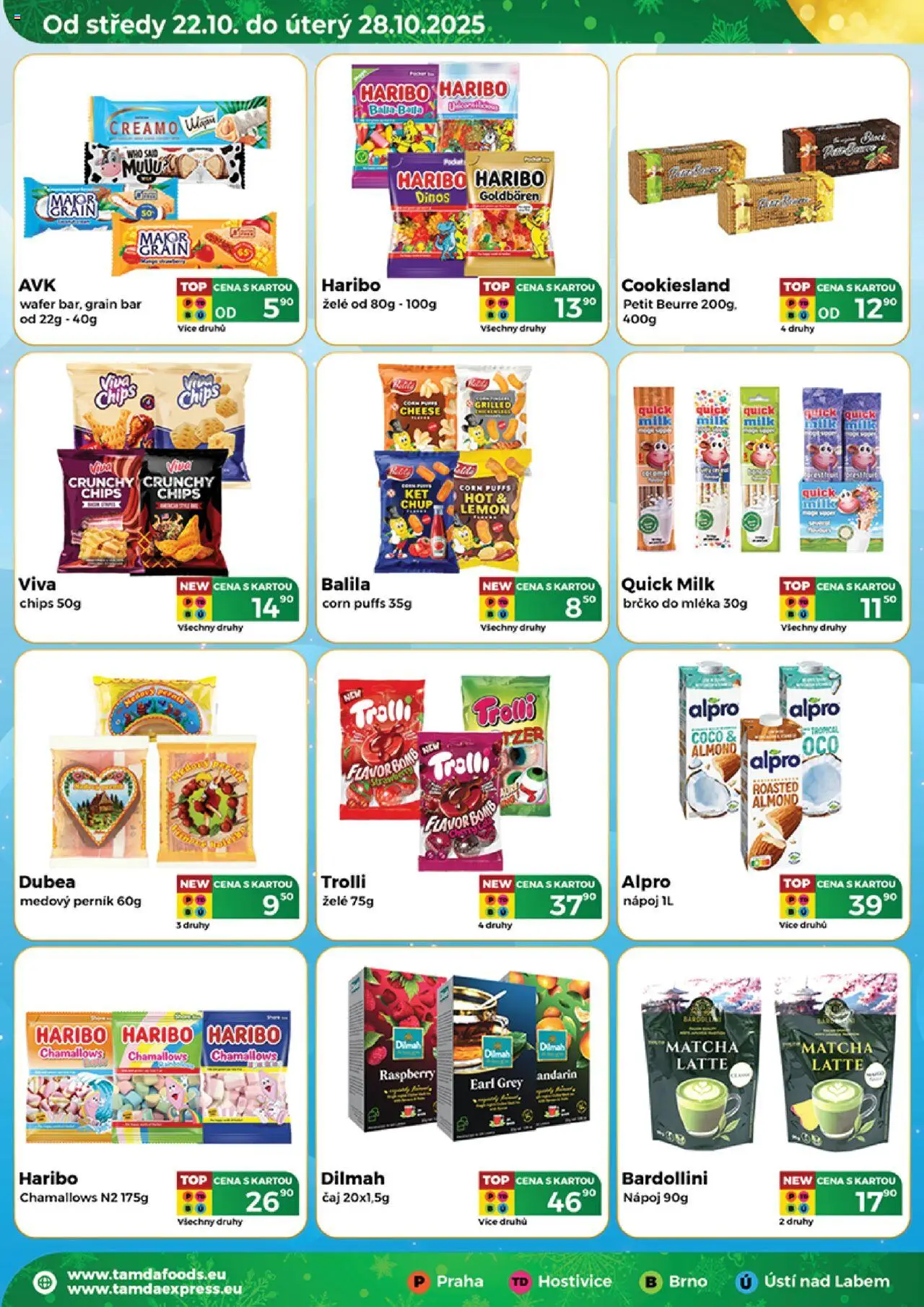 Tamda Foods leták od 22.10.2025 | Strana: 2 | Produkty: Haribo, Čaj, Alpro, Brčko