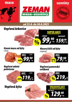 Náhled letáku Prodejny Zeman leták od 25.08.2025