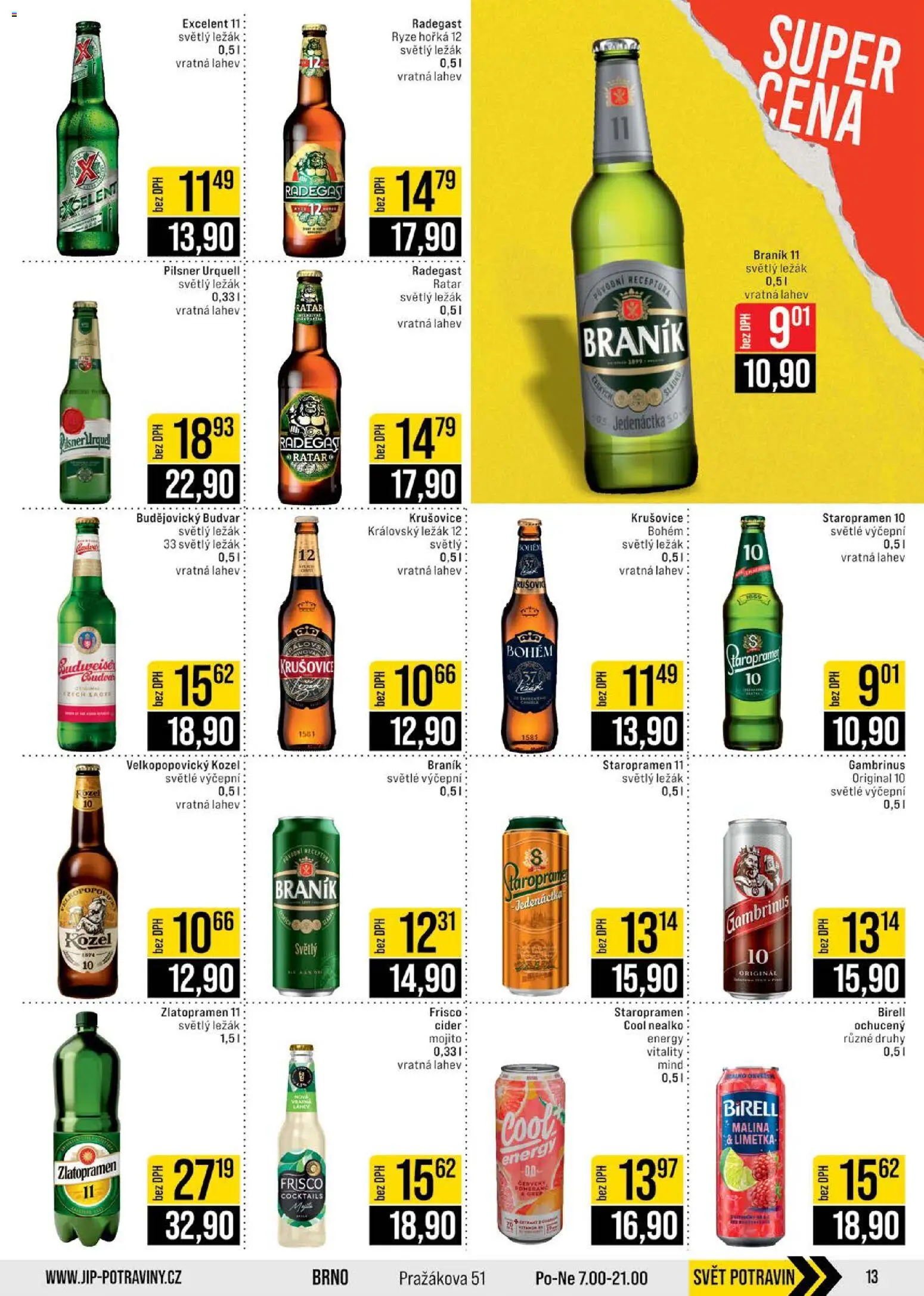 Jip leták - Cash & Carry od 02.01.2026 | Strana: 13 | Produkty: Rýže, Frisco, Krušovice, Pilsner Urquell