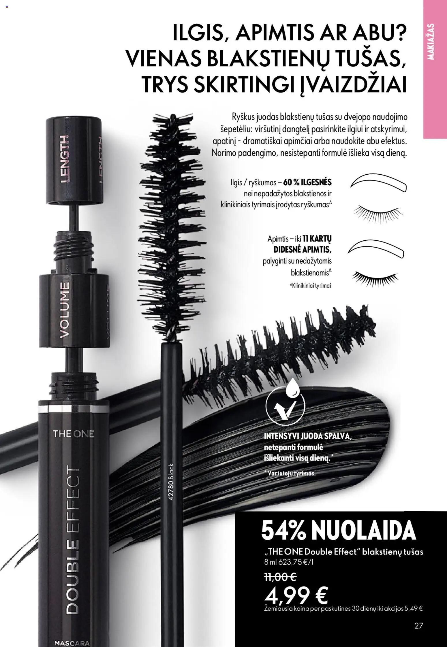 Oriflame akcijos nuo 31.12.2025 | Puslapis: 27 | Prekių: Makiažas, Tušas