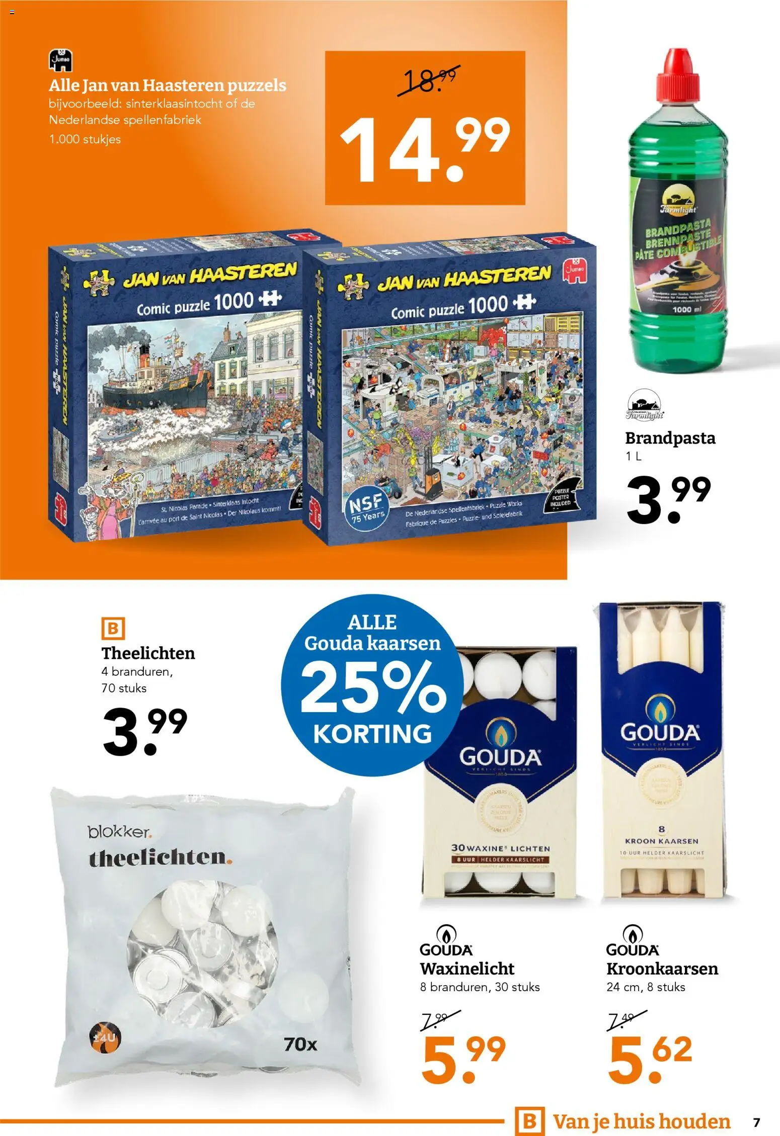 {H1} | Pagina: 7 | Producten: Gouda, Kaarsen