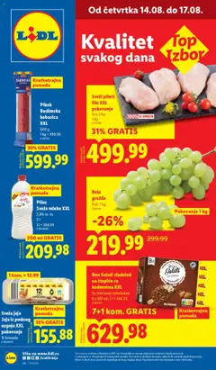 Lidl katalog - pregled Lidl kataloga - važi od 14.08.2025