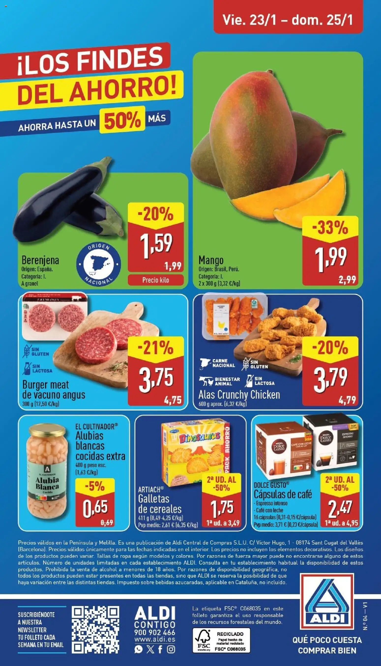Aldi folleto Península │ válido desde el 19.01.2026 | Página: 24 | Productos: Café, Cereales, Galletas, Ρούτερ