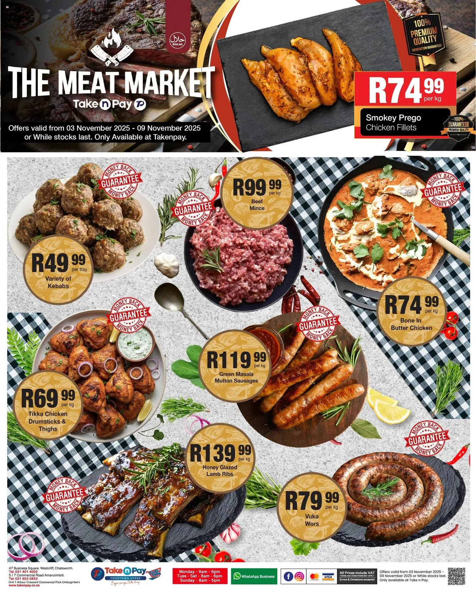 New Take n Pay catalogue – valid from 03.11.2025 | Page: 19 | Products: Tray, Magdalenas, Ribs, Butter