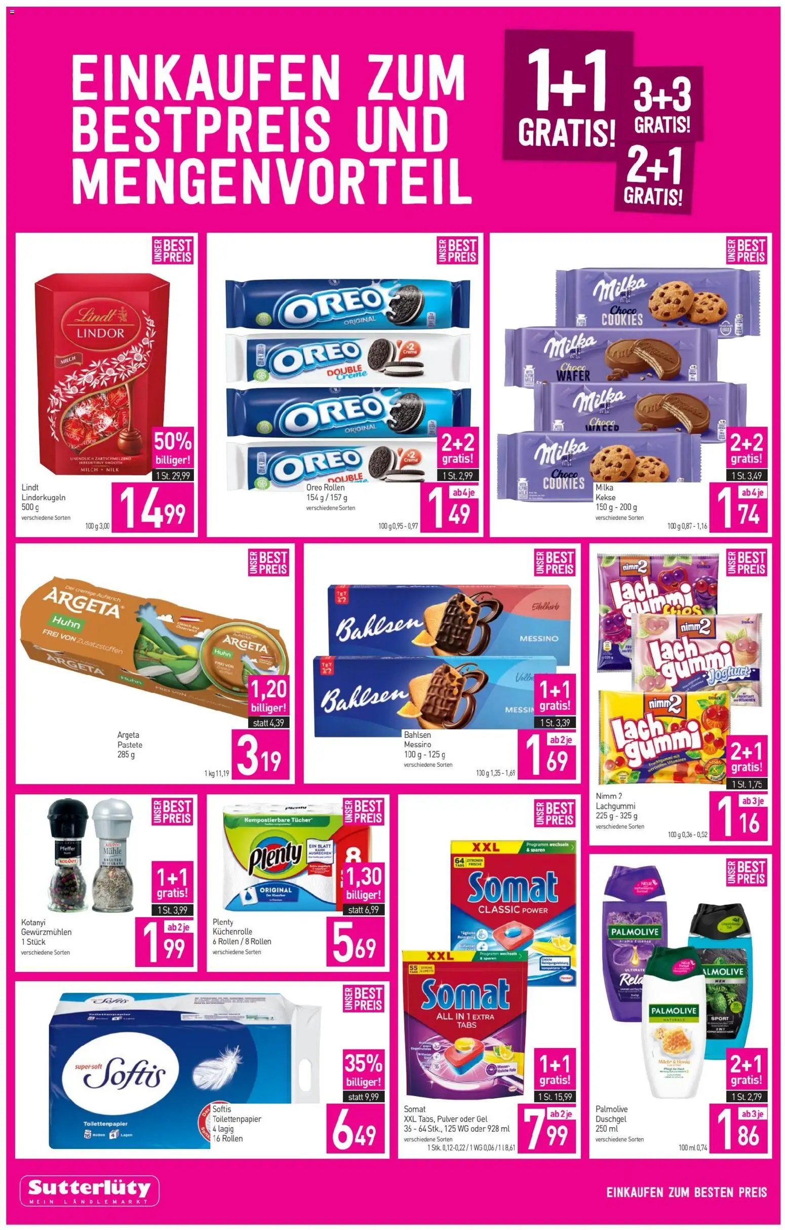 Sutterlüty Flugblatt gültig ab 16.04.2026 | Seite: 4 | Produkte: Kekse, Mühle, Milch, Creme