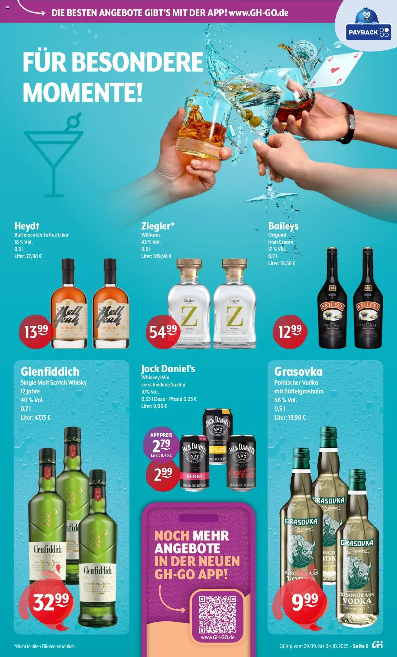 Getränke Hoffmann - Hamburg – gültig ab 29.09.2025 | Seite: 5 | Produkte: Whisky, Likör, Jack Daniel's, Baileys