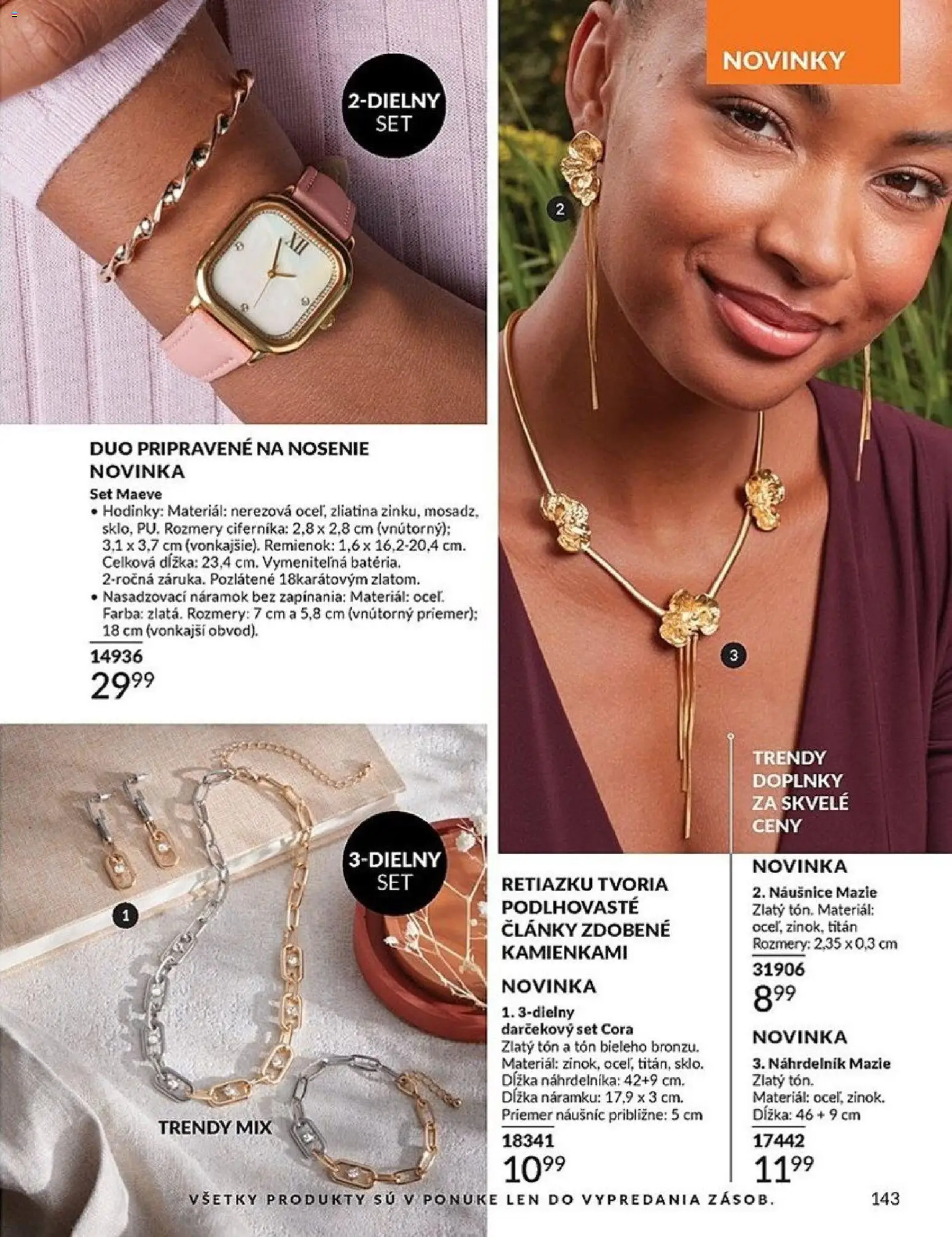 Nové Avon akcie – leták je platný od 01.02.2026 | Strana: 143 | Produkty: Hodinky