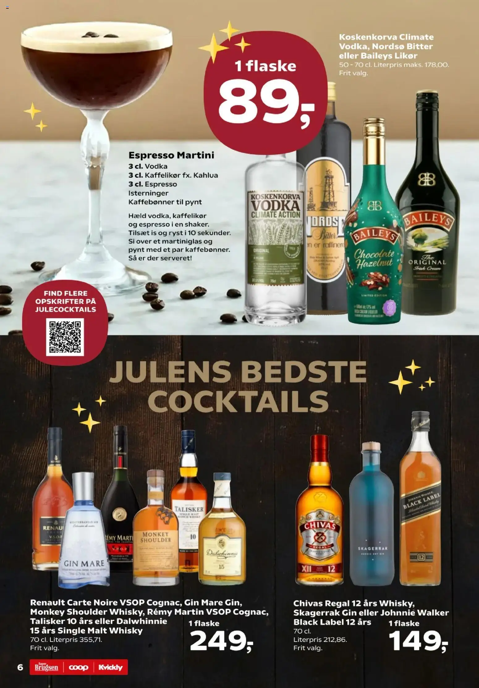 Kvickly tilbudsavis – gyldig fra 31.10.2025 | Side: 6 | Produkter: Amendoins, Vodka, Whisky, Is