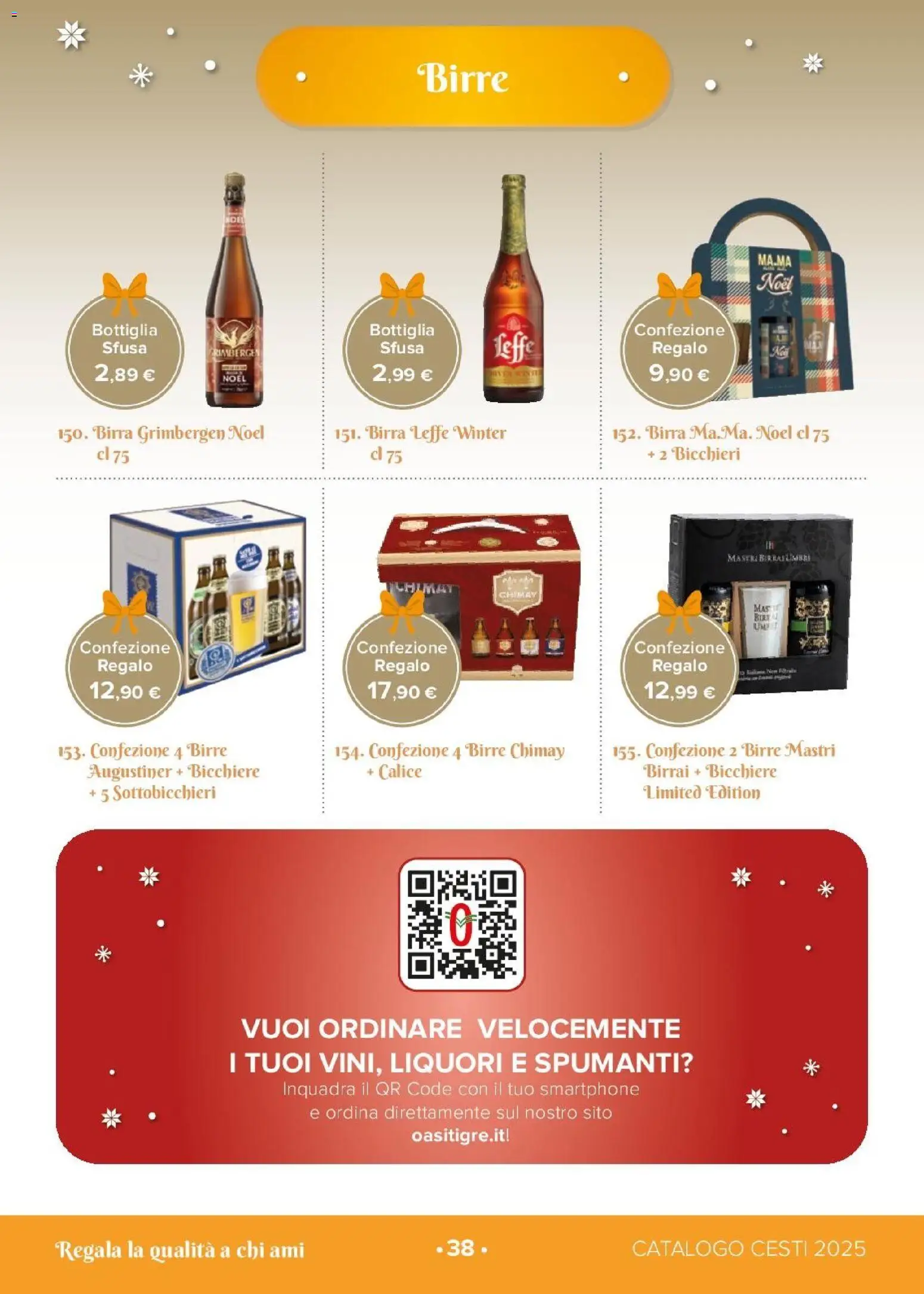 Volantino Oasi del 26.11.2025 | Pagina: 38 | Prodotti: Calice, Birra, Smartphone, Bottiglia