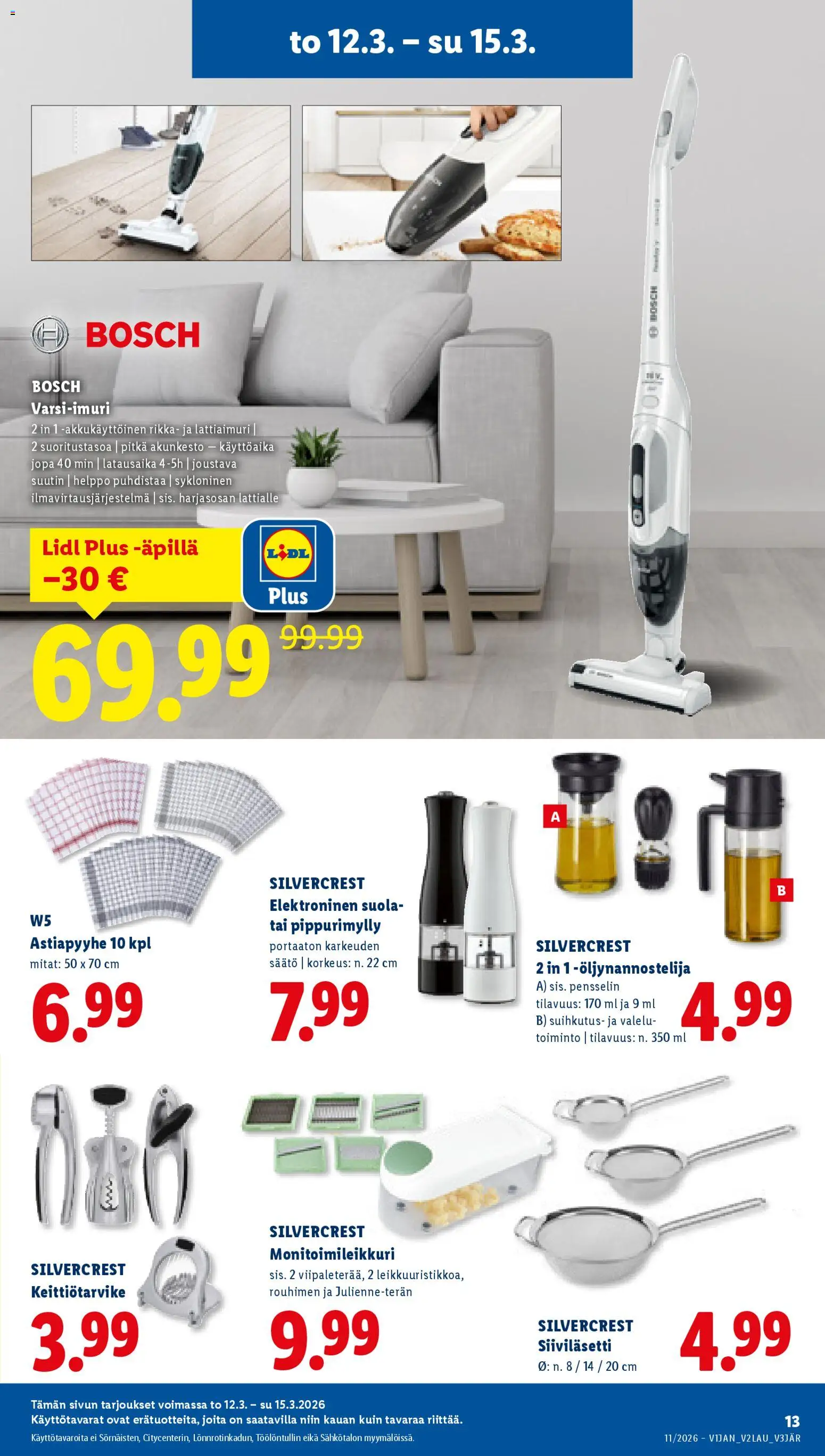 Lidl tarjoukset - Tampere – voimassa 12.03.2026 alkaen | Sivu: 17 | Tuotteet: Suola