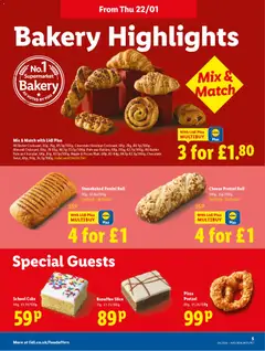 Preview of Lidl - Lidl Weekly Scotland valid from 22.01.2026 | Page: 5 | Products: Cheese, Pizza, Cake, Bakery