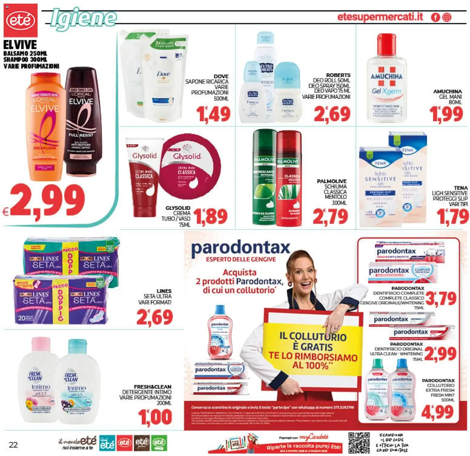 Volantino Eté del 11.11.2025 | Pagina: 22 | Prodotti: Balsamo, Crema, Collutorio, Detergente intimo