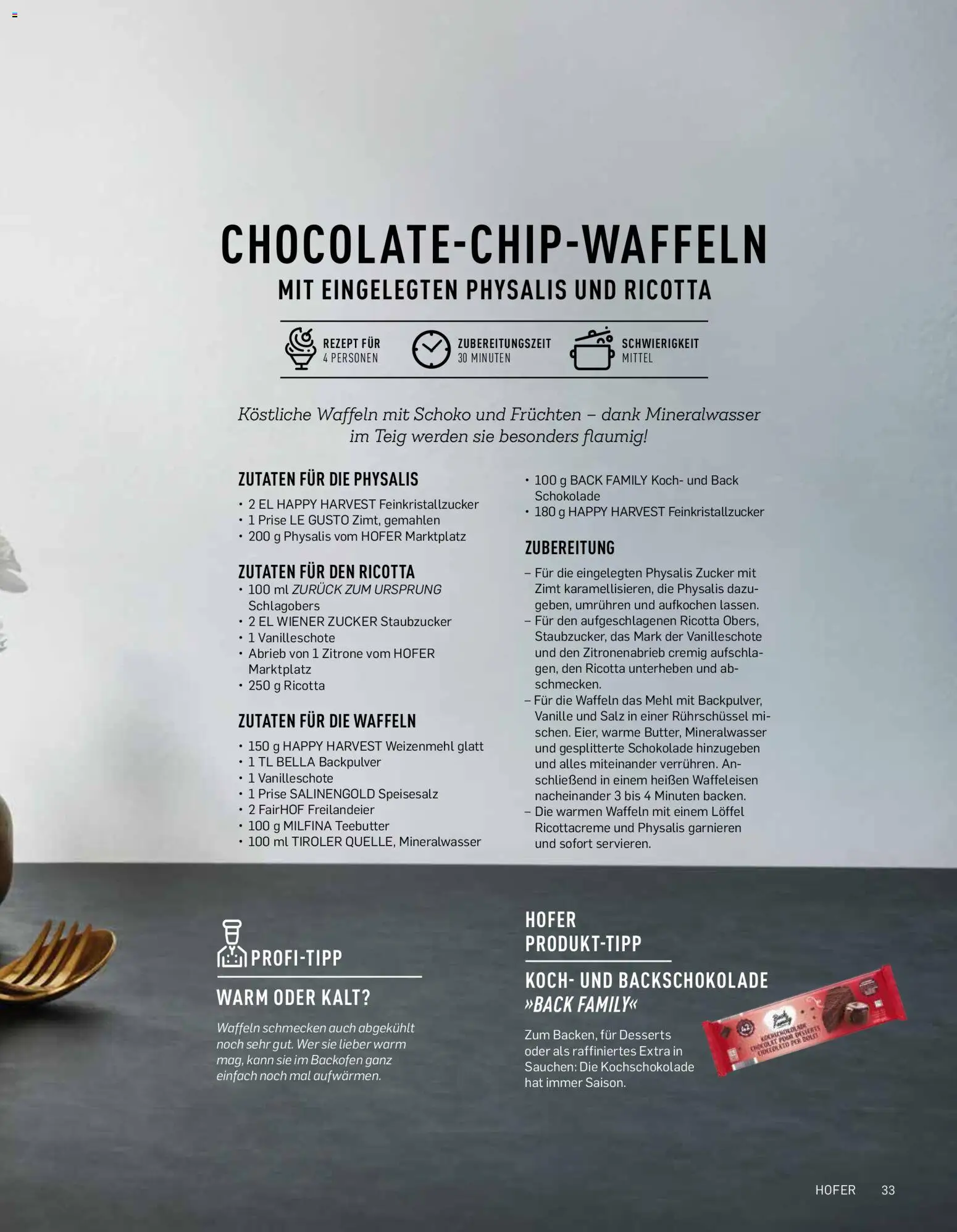 Hofer AT akciós ujság - amely érvényes a következő dátumtól: 04.09.2025 | Oldal: 33 | Termékek: Antipasti, Só