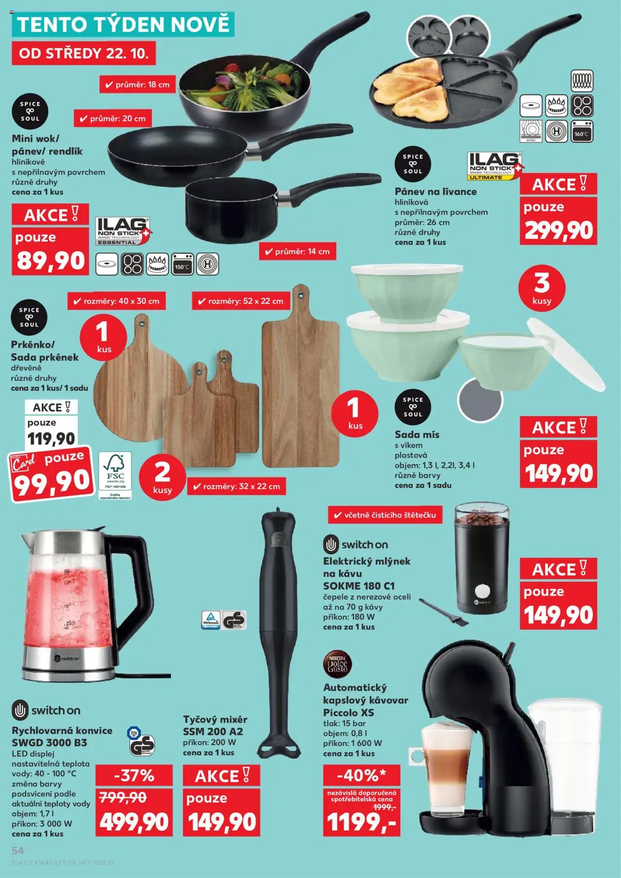 Kaufland leták - Plzeň Bory od 22.10.2025 | Strana: 54 | Produkty: Dolce Gusto, Nescafé, Miš, Barvy