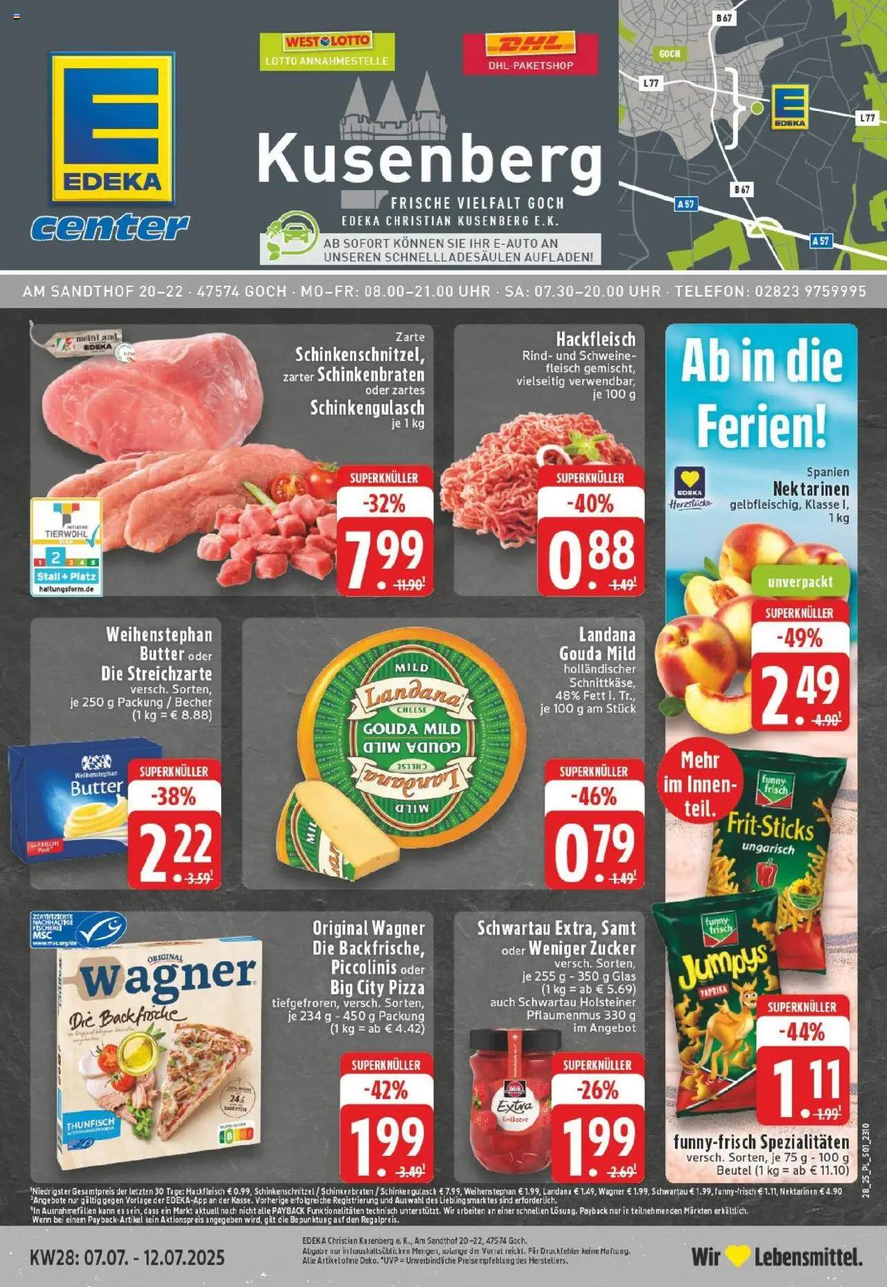Edeka prospekt Goch	 - gültig ab dem 06.07.2025 | Seite: 1 | Produkte: Thunfisch, Funny frisch, Fleisch, Hackfleisch