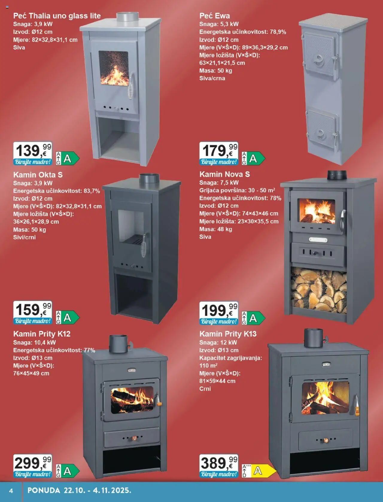 KTC katalog | vrijedi od 22.10.2025 | Stranica: 4 | Proizvodi: Kamin