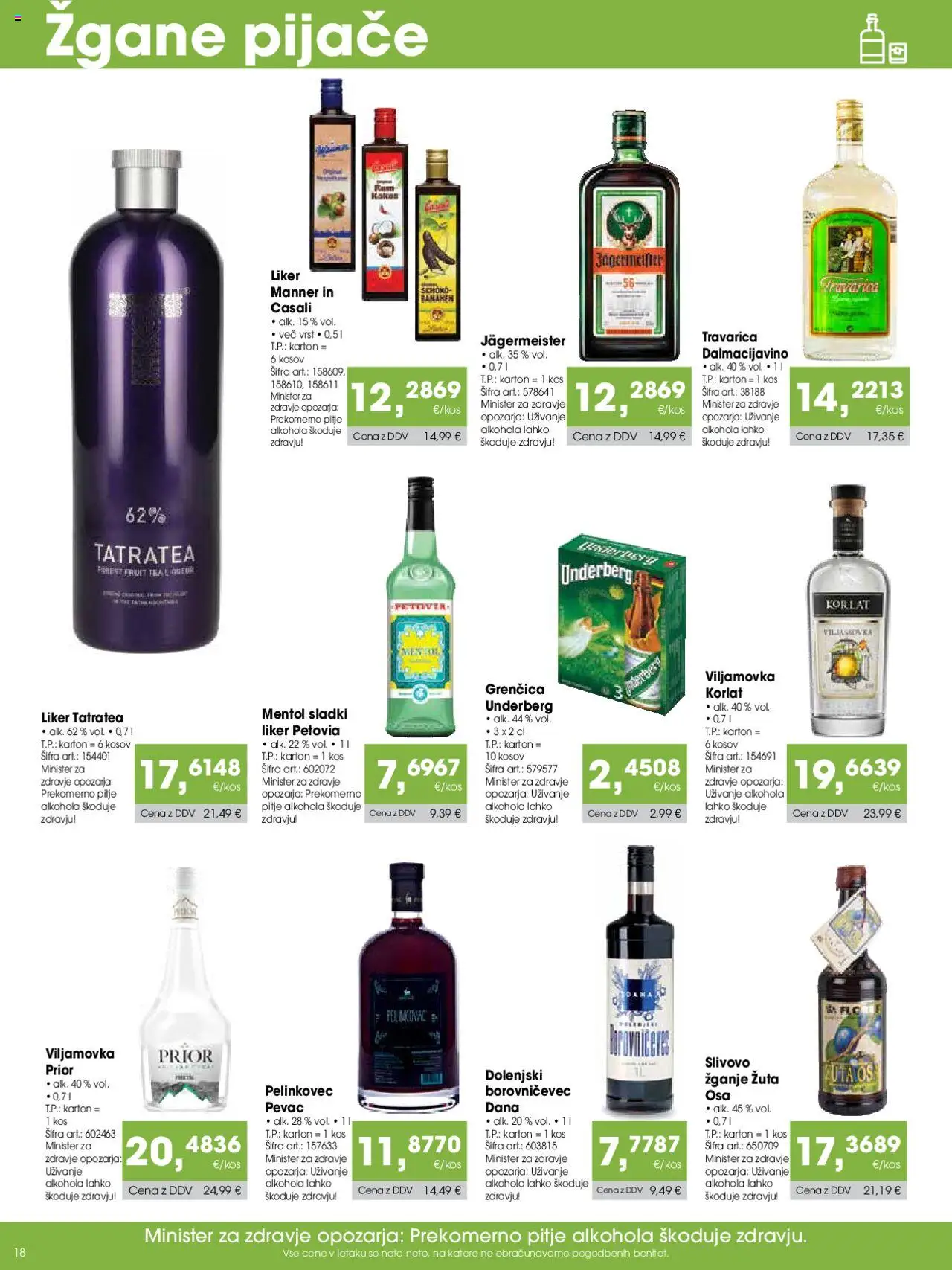 Novi Tuš katalog ponudbe – veljaven od 07.09.2025 | Stran: 18 | Izdelki: Kos