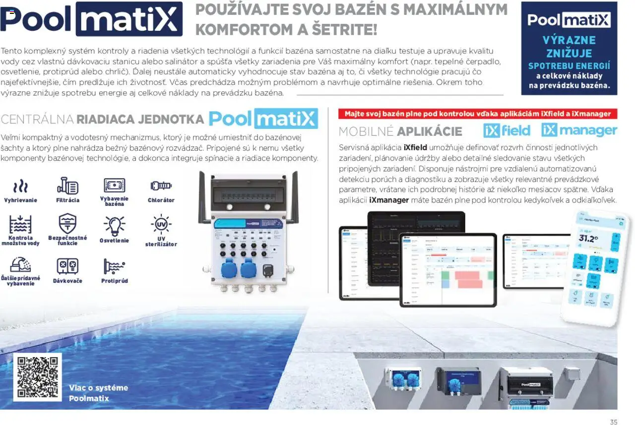 Nové Mountfield akcie – leták je platný od 15.08.2025 | Strana: 35 | Produkty: Osvetlenie, Bazén, Filtrácia
