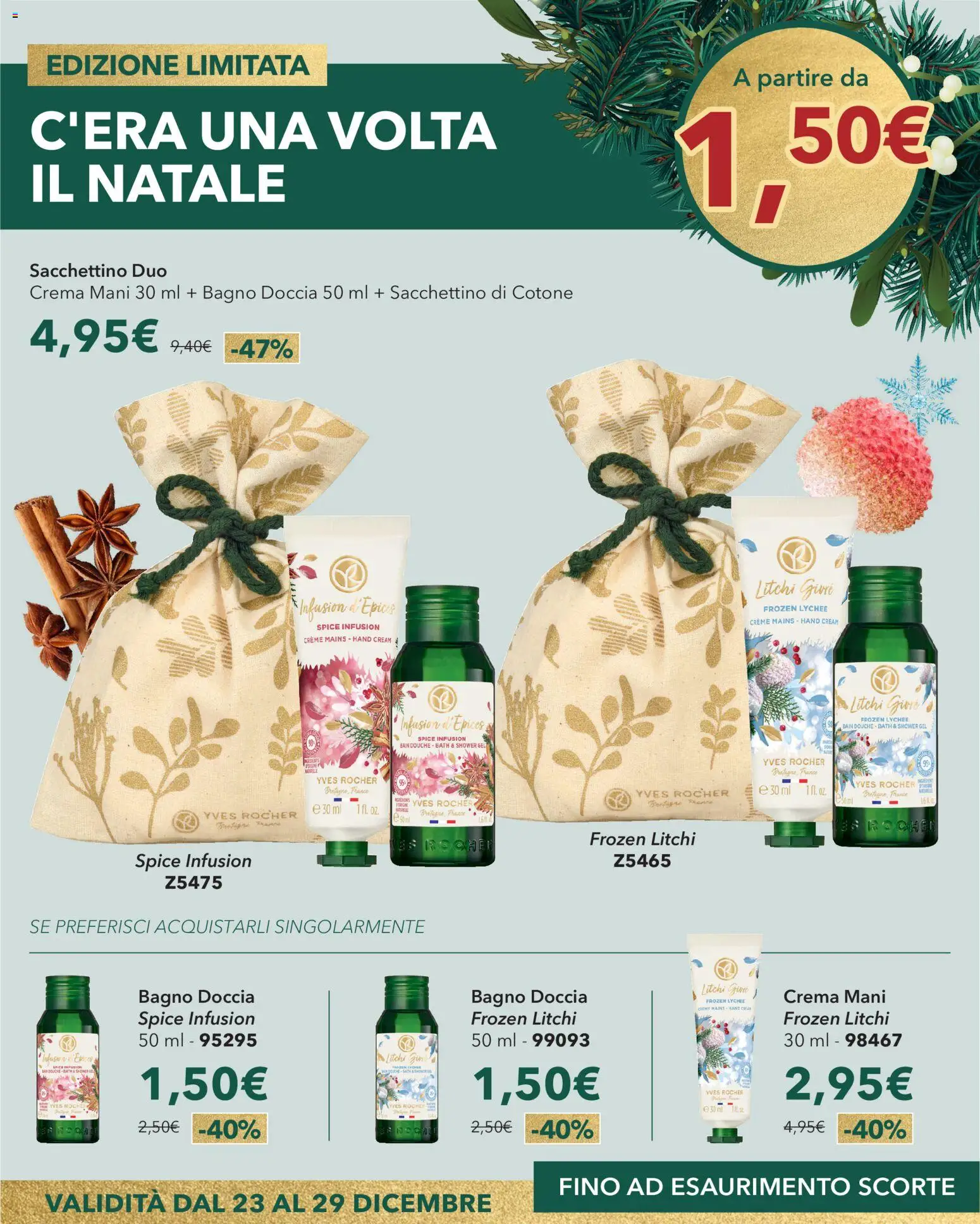 Volantino Yves Rocher del 23.12.2025 | Pagina: 13 | Prodotti: Crema, Miele, Bagno, Doccia